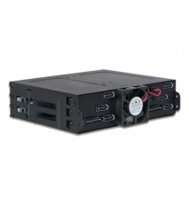 Metalowa 6-kieszeniowa 2,5-calowa obudowa SATA HDD i SSD do wnęki 5,25" (ToughArmor MB608SP-B)