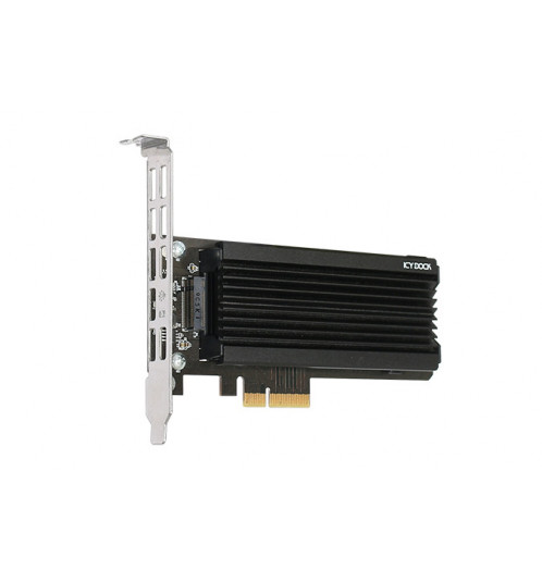 Adapter 1 x M.2 NVMe SSD to PCIe 3.0 x4 z radiatorem (EZConvert Ex Pro MB987M2P-1B)