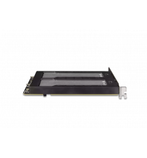 Wyjmowana, 2-zatokowa obudowa M.2 NVMe SSD na PCIe 4.0 x8 do montażu w PCI Express (wymagane rozwidlenie PCIe)