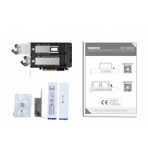 Wyjmowana, 2-zatokowa obudowa M.2 NVMe SSD na PCIe 4.0 x8 do montażu w PCI Express (wymagane rozwidlenie PCIe)