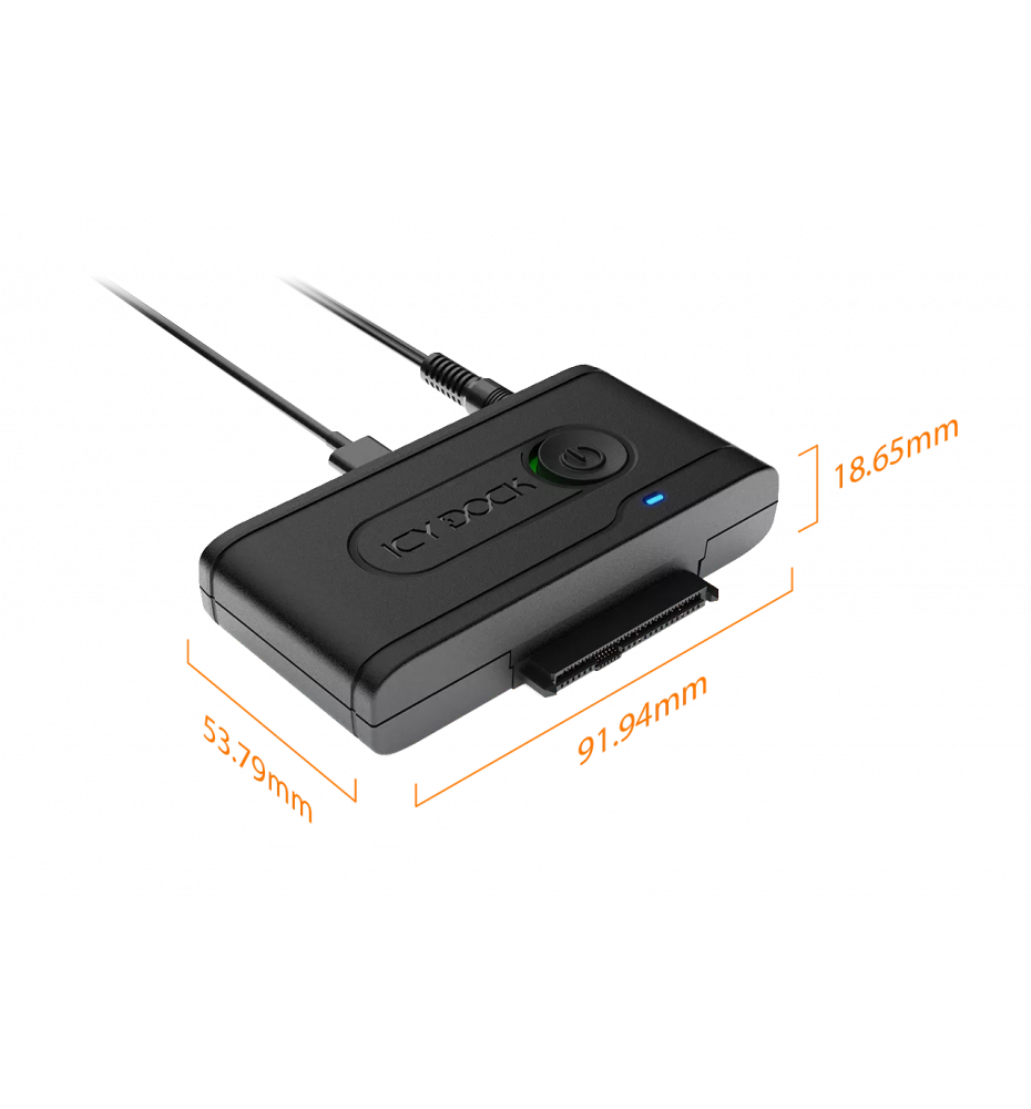 USB-C+A Gen 2 (10Gbps) to U.2 NVMe SSD Thunderbolt 4 Compatible Reader Adapter (EZ-Adapter Ex MB931U-1VB R1)