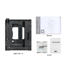 Tray-Less 3.5” SATA HDD Mobile Rack and Ultra-Slim 9.5mm ODD Bay for External 5.25” (MB971SPO-B)