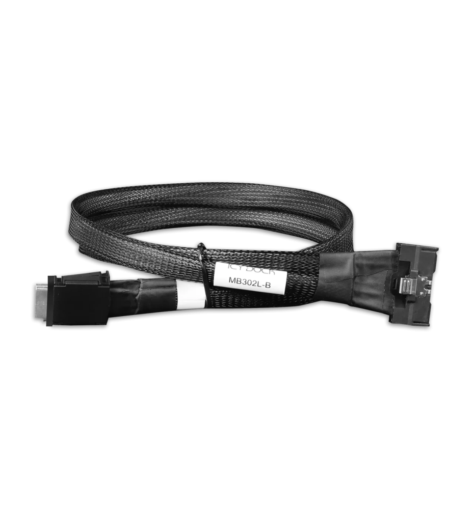 MB302L-B ICY DOCK MCIO 8i SFF-TA-1016 to 2x Oculink 4i SFF-8611 Cable - 0.5M