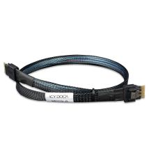 MB323L-B ICY DOCK SlimSAS 4i SFF-8654 to SlimSAS 4i SFF-8654 Cable - 0.5M