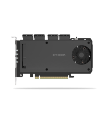 4-kieszeniowa obudowa M.2 NVMe SSD na PCIe 4.0 x16 / karta adaptera do PCIe (Bifurcation PCIe) MB204MP-1B