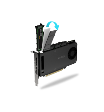 4-kieszeniowa obudowa M.2 NVMe SSD na PCIe 4.0 x16 / karta adaptera do PCIe (Bifurcation PCIe) MB204MP-1B