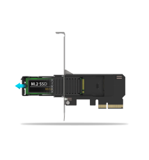 ExpressSlot Core MB305M4P-B Wyjmowana karta adaptera obudowy dysku M.2 NVMe SSD na PCIe 4.0 x4 do gniazda rozszerzeń PCIe