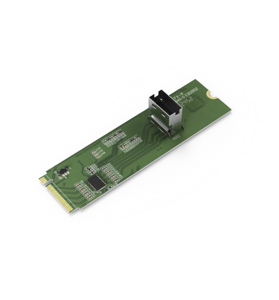 EXLink MB309A Adapter z M.2 NVMe PCIe 4.0 x4 na SlimSAS 4i z redriverem