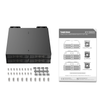 ToughArmor MB699V5P-B 4-zatokowa kieszeń PCIe 5.0 na SSD NVMe U.2/U.3 do zatoki 5.25" (2 × MCIO 8i SFF-TA-1016)