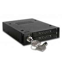 ToughArmor MB992SK-B Metalowa 2-Dyskowa Kieszeń 2.5” SATA/SAS HDD & SSD